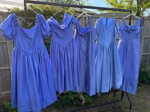 Menge 5 Vintage Junggesellinnenabschied Hochzeit Brautjungfer Festival Theater Kleider-Posten 4 - Bild 1 von 6