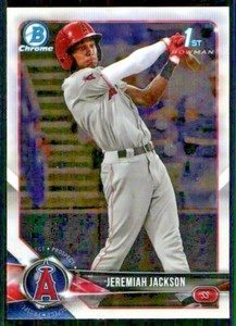 LOT OF 5 2018 BOWMAN DRAFT 1ST CHROME BASE CARD BDC51 JEREMIAH JACKSON ANGELS