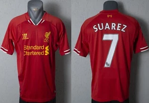 Liverpool Suarez Jersey 2013/2014 Home Football Soccer Mens Shirt Size M - Picture 1 of 9