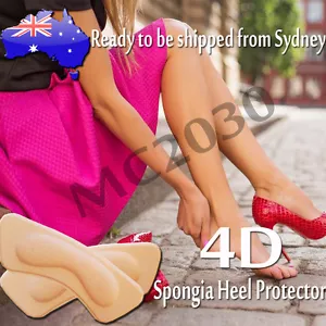 Shoes Back Spongia Back Heel Grip Protector Insole Insert 4D design 2 5 10 Pairs - Picture 1 of 3