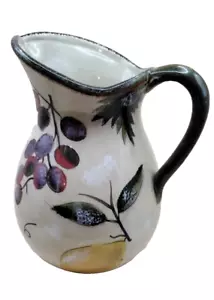 Tonkunst - StoneLite - Florentiner Krug handbemalt Obstmotiv 8 3/4" hoch - Bild 1 von 7