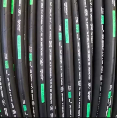 50ft  5/16" R2 SAE100-R2 2 wire 5000 PSI Hydraulic Hose Pipes - Image 1 of 4