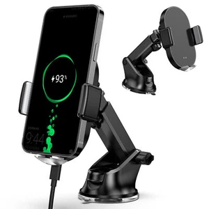 🔥2024 Wireless Car Charger Phone Mount Holder Fast Charging For All Phone DHL - Zdjęcie 1 z 12