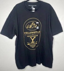 Paramount Network Yellow Stone Dutton Ranch Montana Est. 1886 T-Shirt Size 3XL - Picture 1 of 15