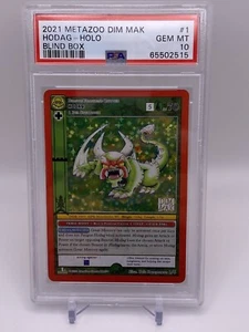 👕🐉 2021 Metazoo X DIM MAK HODAG Blind Box Promo-Holo  1/6 |PSA 10| MINT 💎🧨 - Picture 1 of 6