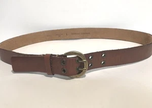 DOCKERS - Women's Casual Fashion Belt - Brown Leather - Size L - Picture 1 of 5