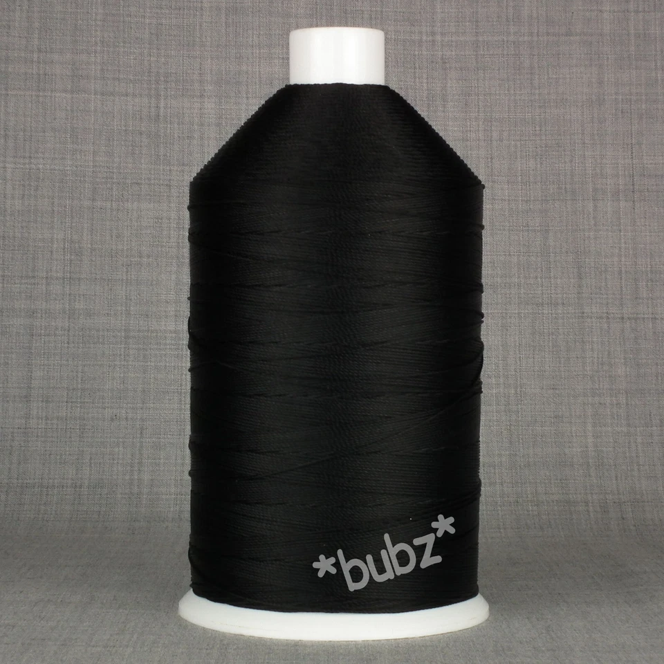 SUPER STRONG BONDED NYLON SEWING THREAD 12 TKT 2,000m BLACK LEATHER REPAIR 12S - Image 1 of 1