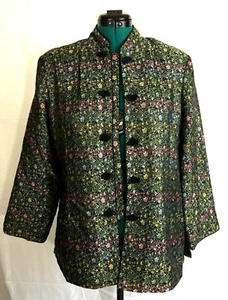 Chinese Traditional Style Women's Jacket Floral Colorful Size - see description - Picture 1 of 8