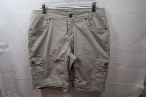 KUHL Splash Women's Gray Cargo Shorts Sz 12 34X11 Hiking Outdoor Casual - Picture 1 of 6