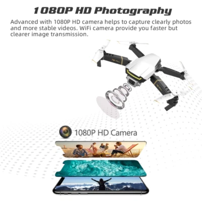 Drone  with Camera HD 1080P Helicopter RC Drone X Pro WIFI FPV Drone - Image 1 of 4
