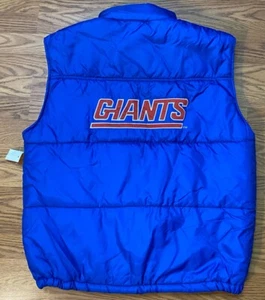 New York Giants NFL Triple Fat Goose Vest Mens Large Brand New Deadstock 90s VTG - Picture 1 of 14