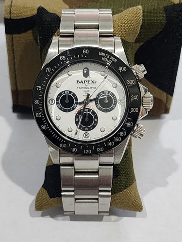 A BATHING APE (BAPE) Orologio Bathing Ape Bapex Tipo 4 Quadrante Bianco