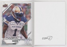 2019 Upper Deck CFL Blank Back Darvin Adams #37