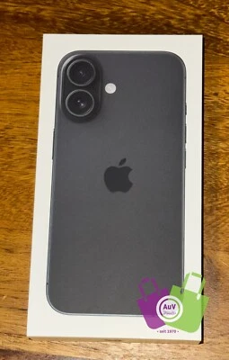 Apple iPhone 16 - 128GB -Black-6,1" OLED/5G/Sim+eSim-Neu / OVP (versiegelt) - Bild 1 von 2