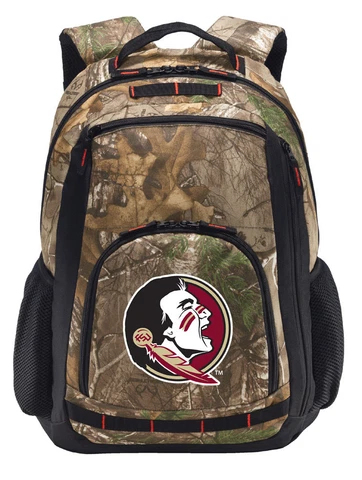 FLORIDA STATE Backpack REALTREE CAMO FSU SEMINOLES Computer Laptop Bag Cover