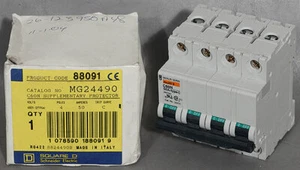 NEW Schneider Electric MG24490 C60N 4P 50 A Circuit Breaker, ASM PN:26-123950A48 - Picture 1 of 9