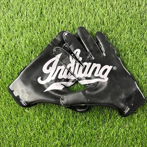 Adidas Indiana Hoosiers Padded Black Script XXL IU Team Issued Football Gloves - Picture 1 of 13
