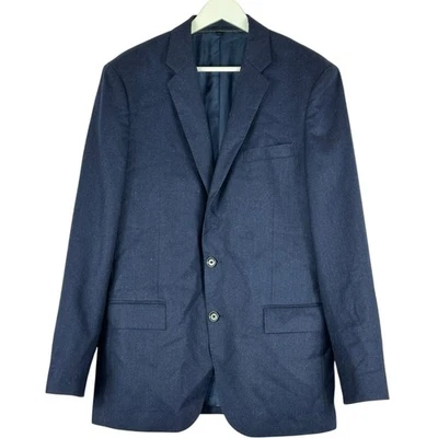 Мужская синяя шерстяная блейзерная куртка J.CREW Ludlow размер 42R Vitale Barberis Canonico - Изображение 1 из 4