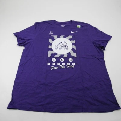 TCU Horned Frogs Nike Short Sleeve Shirt Men's Purple New - Image 1 of 4