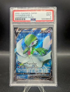 Pokemon 2020 SWSH Champions Path Gardevoir V Full Art #070 PSA 9 🚀🚀🚀 - Foto 1 di 2