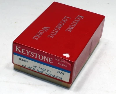 Keystone #HO-105 All Metal Shay Locomotive Kit w/NWSL Powering Kit 108-04 HO - Image 1 of 3