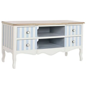 TV-Möbel DKD Home Decor Weiß Himmelsblau [120 x 48 x 60 cm] - Bild 1 von 6