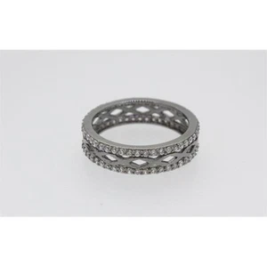 APM Monaco Damenring A15082XBR 925 Silber grau Zirkonia weiß Gr.52 - Picture 1 of 1