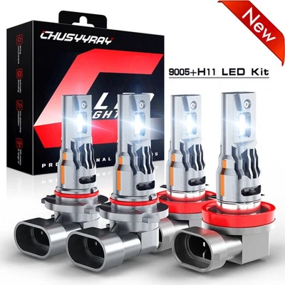 For Dodge RAM 1500 2500 3500 (2016 2017 2018) LED Headlight High Low Beam Bulbs - Image 1 of 4