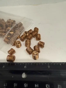 New Qty (30) 1/4-20 X 3/8” Bronze Helicoils, 3585-4BN375, Screwlock, Tanged - Picture 1 of 3