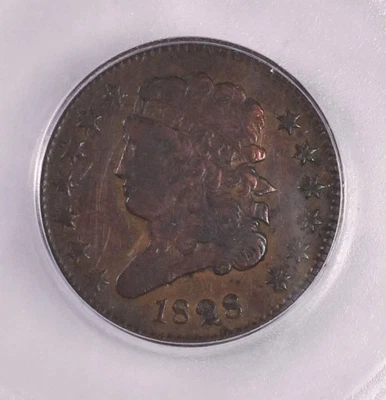 1828 Classic Head Half Cent - ICG VF30 Details - 13 Stars  - Image 1 of 3