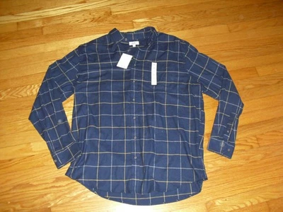 Mens The Softest Flannel Shirt Croft & Barrow Blue Plaid Sz XL NWT - Image 1 of 4