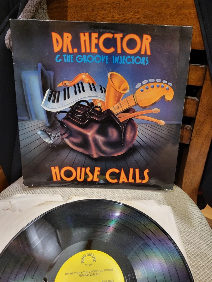Dr. Hector & The Groove Injectors House Calls LP 1990 King Snake KIN 4029 EX/NM - Image 1 of 4