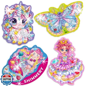 QUOKKA Shimmery Puzzles for Kids Ages 4-6 – 48 Piece Shaped Jigsa - Picture 1 of 5