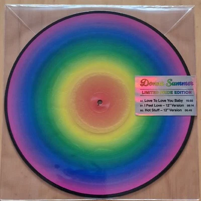 Donna Summer Love To Love You Baby 12" Ltd. Pride Rainbow Picture Disc - Image 1 of 4