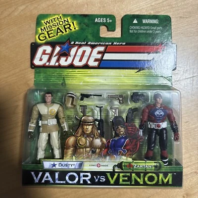 GI Joe Venom vs Valor Dusty & Zartan (2003) Hasbro Action Figure Set - Image 1 of 2