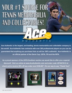 Ace Authentic 2007 Tennis Trading Cards - Numbers 1 to 50