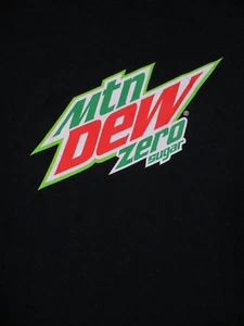 Marineblaues MOUNTAIN DEW ZERO SUGAR Soda T-Shirt von GILDAN - MTN - Bild 1 von 4