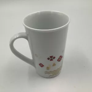 Starbucks Tazza Tazza Vacanze Natale X Mas Villaggio Ceramica Bianco Rosso 12 oz - Foto 1 di 6