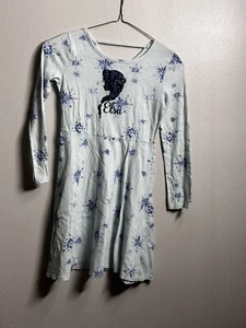 Disney Jumping Beans Limited Edition Girls Blue Elsa Frozen Dress Size 7 - Picture 1 of 9