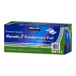 Kirkland Signature FoilSheet-500ct ALUMINUM FOIL SHEETS - Picture 1 of 2