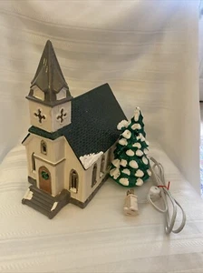 Dept. 56 The Original Snow Christmas Village ALL SAINTS CHURCH RETIRED Tested - Picture 1 of 6