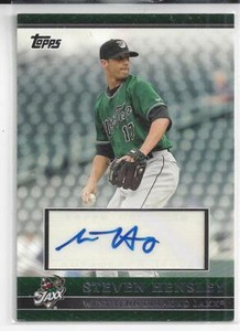 Steven Hensley 2010 Topps Rookie On Card Autograph Mariners
