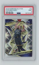 2019-20 Panini Revolution Basketball Galactic SP Stephen Curry #42 PSA 9