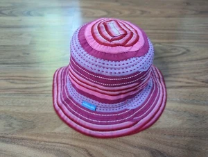 WALLAROO Kids Lids PETITE NANTUCKET Bucket HAT Girls Sun Protection Pink - Picture 1 of 9