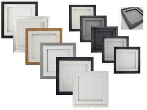 3D Box SQUARE Picture Photo Frame Medal Record CD Memorabilia Art Display 0.5^ - Picture 1 of 66