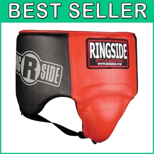 Adjustable Black Boxing Groin Protector - Lightweight With Hook and Loop Closure - Picture 1 of 7