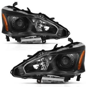 ANZO 121549 Headlight Assembly Headlight Set FITS 2013 2015 nissan altima projec - Picture 1 of 5
