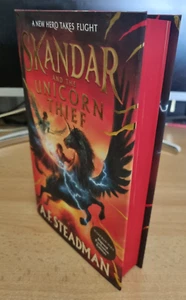 A F Steadman Skandar And The Unicorn Thief SIGNED Waterstones Edition & Promos - Bild 1 von 10