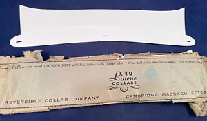 Edwardian Unworn Reversible Collar Company Men's Linene Paper Plaza Size 14 Vtg - Picture 1 of 3