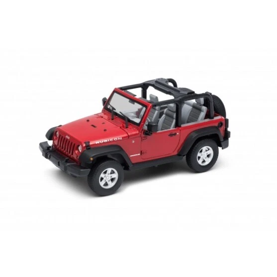 2007 Jeep Wrangler Rubicon Rojo 1 24 Welly 22489